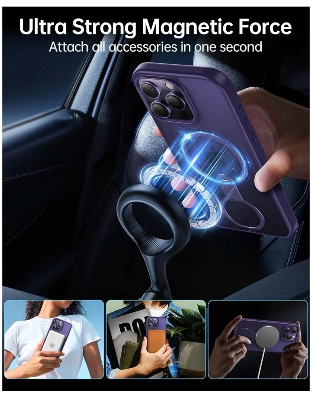 FANSEESY sleek purple